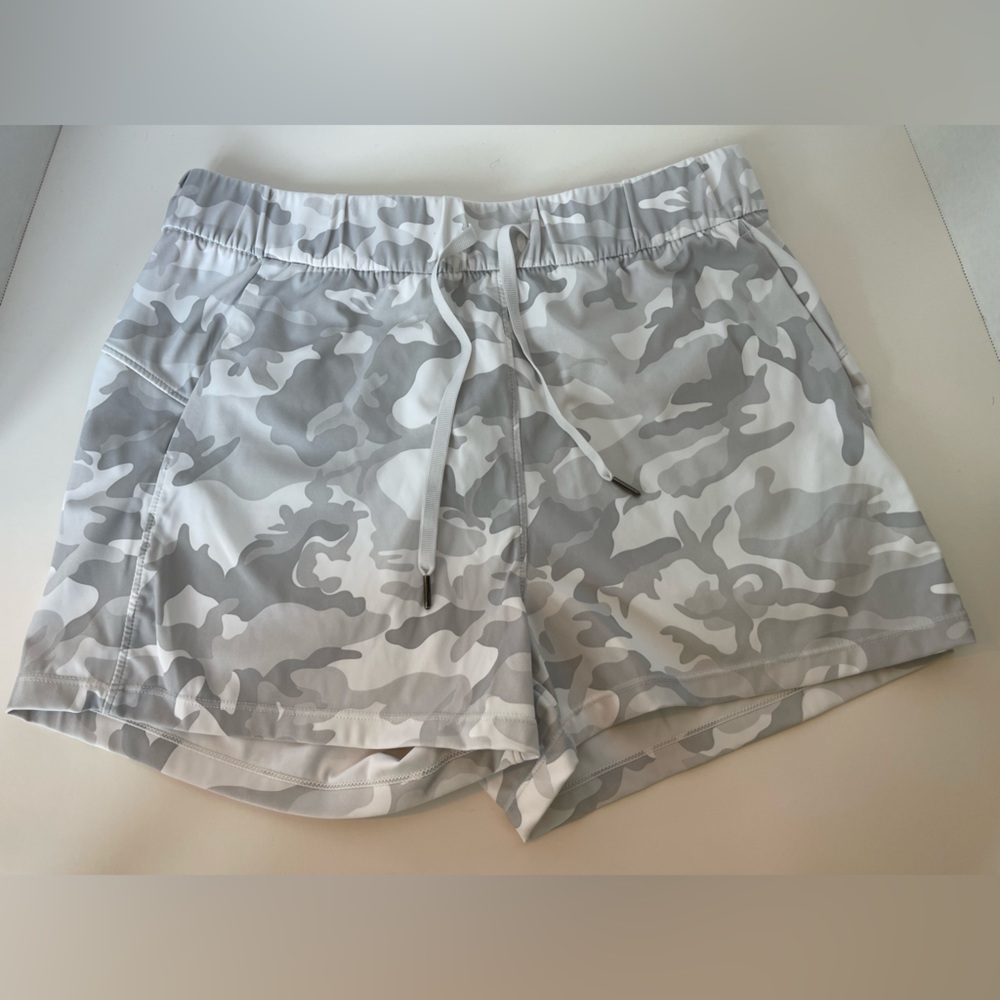 White camo shorts